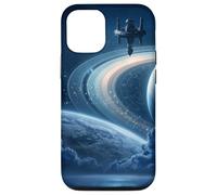 Celestial Space Station Zodiac Sci-Fi Saturn Case for iPhone 12/12 Pro