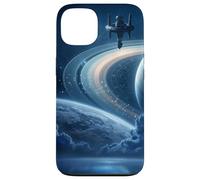 Celestial Space Station Zodiac Sci-Fi Saturn Case for iPhone 13