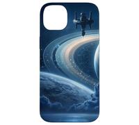 Celestial Space Station Zodiac Sci-Fi Saturn Case for iPhone 14 Plus