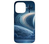 Celestial Space Station Zodiac Sci-Fi Saturn Case for iPhone 14 Pro Max