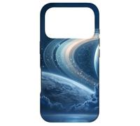 Celestial Space Station Zodiac Sci-Fi Saturn Case for iPhone 17 Pro