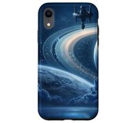 Celestial Space Station Zodiac Sci-Fi Saturn Case for iPhone XR