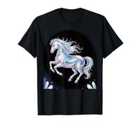 Celestial Stallion Equine Horse Value Graphic T-Shirt, Men, Black, S