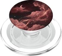 Celestial Stardust Dark Romanticism Red Sunset Ethereal Moon PopSockets PopGrip for MagSafe
