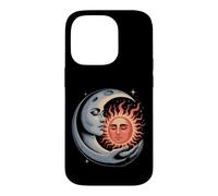Celestial Sun & Moon Embrace - Mystical Cosmic Harmony Art Case for iPhone 14 Pro