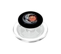 Celestial Sun & Moon Embrace - Mystical Cosmic Harmony Art PopSockets PopGrip for MagSafe