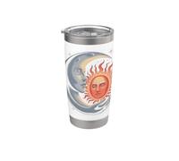 Celestial Sun & Moon Embrace - Mystical Cosmic Harmony Art Stainless Steel Insulated Tumbler