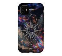 Celestial Sun Moon Galaxy Art Cosmic Nebula Dream Design Case for iPhone 11
