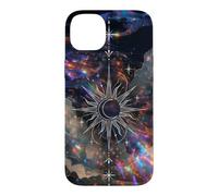Celestial Sun Moon Galaxy Art Cosmic Nebula Dream Design Case for iPhone 14 Plus