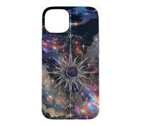 Celestial Sun Moon Galaxy Art Cosmic Nebula Dream Design Case for iPhone 15 Plus