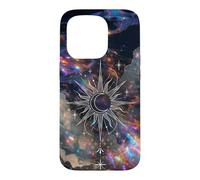 Celestial Sun Moon Galaxy Art Cosmic Nebula Dream Design Case for iPhone 15 Pro