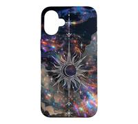 Celestial Sun Moon Galaxy Art Cosmic Nebula Dream Design Case for iPhone 16 Plus