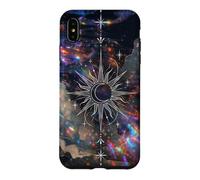 Celestial Sun Moon Galaxy Art Cosmic Nebula Dream Design Case for iPhone XS Max