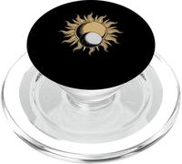 Celestial Sun Moon Minimalist Graphic PopSockets PopGrip for MagSafe