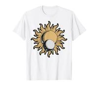 Celestial Sun Moon Minimalist Graphic T-Shirt