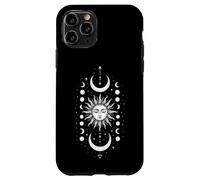 Celestial Sun Moon Phase, Boho Spiritual Cosmic Lunar Art Case for iPhone 11 Pro