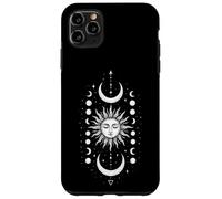 Celestial Sun Moon Phase, Boho Spiritual Cosmic Lunar Art Case for iPhone 11 Pro Max