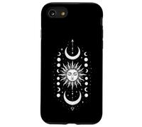Celestial Sun Moon Phase, Boho Spiritual Cosmic Lunar Art Case for iPhone SE (2020) / 7/8