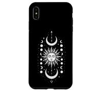 Celestial Sun Moon Phase, Boho Spiritual Cosmic Lunar Art Case for iPhone XS Max