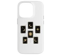 Celestial Tarot Cards Sun Moon Stars Mystical Case for iPhone 14 Pro