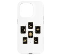 Celestial Tarot Cards Sun Moon Stars Mystical Case for iPhone 15 Pro