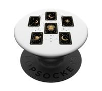 Celestial Tarot Cards Sun Moon Stars Mystical PopSockets Adhesive PopGrip