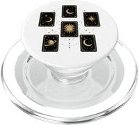 Celestial Tarot Cards Sun Moon Stars Mystical PopSockets PopGrip for MagSafe