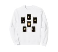 Celestial Tarot Cards Sun Moon Stars Mystical Sweatshirt