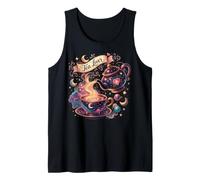 Celestial Tea Lover Cosmic Teapot & Starry Cup Tank Top