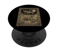 Celestial Thorny Devil Tarot Card Australian Lizard PopSockets Adhesive PopGrip