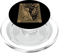 Celestial Tiger Tarot Card Constellation Jungle Moon Astrono PopSockets PopGrip for MagSafe