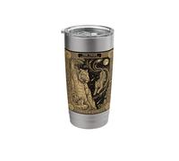 Celestial Tiger Tarot Card Constellation Jungle Moon Astrono Stainless Steel Insulated Tumbler