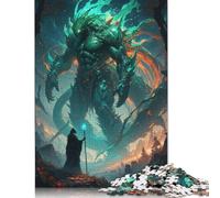 Celestial Titan Versus The Wizard 1000 Piece Jigsaw Puzzle for Adult Toy Intellectual Game Educational Game for Adult Stress Relief Home Decoration (75x50cm)