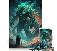 Celestial Titan Versus The Wizard Adults Puzzles 1000 Piece Jigsaws Logic Practice Cozy Pastime Clean Edges Great Gift size 38x52cm