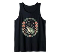 Celestial Toad Under Stars with Forest Mushrooms Tank Top