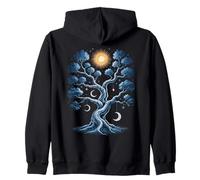 Celestial Tree Myths Norse Mythology Nordic Tree Of Life Zip Hoodie
