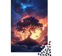 Celestial Tree of Life 1000-Piece Jigsaw Puzzle for Adults, 38x26cm/1000pcs, Fresh Winter Hobby, Quiet Evening Activity And January Evenings
