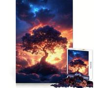 Celestial Tree of Life Jigsaw Puzzles for Adults1000 Pieces Reasoning Practice Peaceful Hobby Premium Edges Unique Xmas Gift size 38x26cm