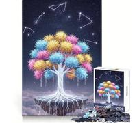 Celestial Tree with Constellations Hard Jigsaw Puzzle for Adults 1000 Pieces Recall Skill Relaxed Leisure Crisp Edges size 50x75cm