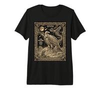 Celestial Vulture Tarot Card Constellation Desert Moon Desig Premium T-Shirt