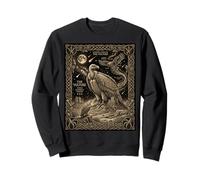 Celestial Vulture Tarot Card Constellation Desert Moon Desig Sweatshirt