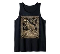 Celestial Vulture Tarot Card Constellation Desert Moon Desig Tank Top