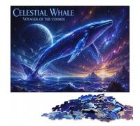 Celestial Whale Voyager of the Cosmos Jigsaw Puzzle for Adults, 1000 Pieces | Jigsaw Puzzle Gift: gift for adults who enjoy detailed hobbies, quiet evening activity.