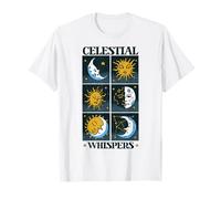 Celestial Whispers - Sun and Moon Design T-Shirt