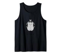 Celestial Wisdom Mystic Cosmic Owl Mandala Spiritual Tank Top