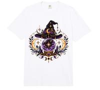 Celestial Witch Crystal Ball Moon Phases Mystical Magic Art Comfort Colors Adult Heavyweight T-Shirt