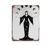 Celestial Woman Moon PhasesCelestial Woman Moon Phases Retro Poster Metal Tin Sign Chic Art Retro Iron Painting Bar People Cave Cafe Family Garage Poster Wall Decoration 12x16inch(30x40cm)