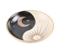 Celestial Yin & Yang Incense Holder - Elegant Decorative Dish for Sticks & Cones, Creates a Calm & Peaceful Atmosphere for Home, Office, Meditation, and Yoga Spaces