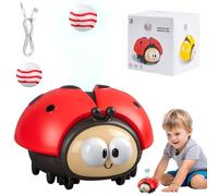 CelestiMingle Ladybug Suspended Ball Toy, Cute Electric Floating Ball Game, Interactive Sensory Hover Ball Toy for Kids, Baby Learning Toys for Boys Girls Age 3+, Fun Birthday Gift (A)