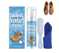 CelestiMingle Premium Suede & Nubuck Cleaner Kit with Brush & Cloth - Gentle Deep Cleaning for Shoes Boots Jackets Bags, Removes Dirt & Stains, Refreshes Delicate Materials(B)